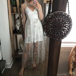 Sheer Midi Dress